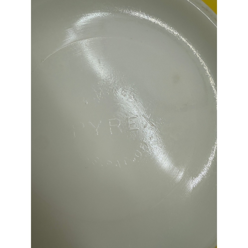 Pyrex Mixing Bowl Unisex 404 4 QT Yellow Vintage Milk Glass MCM Primary Series - Picture 13 of 13